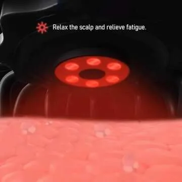 JIEJUNJIE Electric Scalp Massager - Octopus Head Massager Stress Relax, 20 Claw Multi-Configuration Array Vibrating Nodes, 5 Modes, Bluetooth Music, Hair Scalp Relaxation, Fatigue Relief