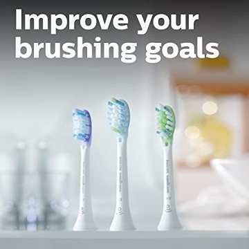 Philips Sonicare Genuine Brush Heads, 3 Pack for Optimal Care