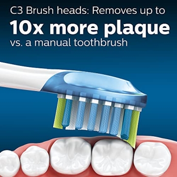 Philips Sonicare Genuine Brush Heads, 3 Pack for Optimal Care