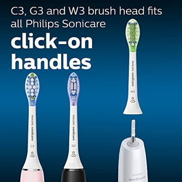 Philips Sonicare Genuine Brush Heads, 3 Pack for Optimal Care