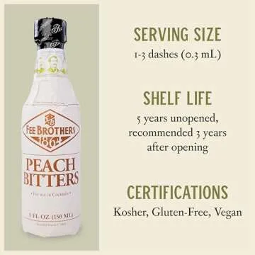 Fee Brothers Peach Bitters - Elevate Your Cocktail Experience