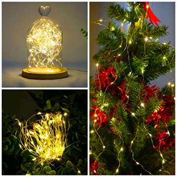 Twinkle Fairy Lights Battery Powered 3 Modes with Timer for DIY Centerpieces 15 Pack