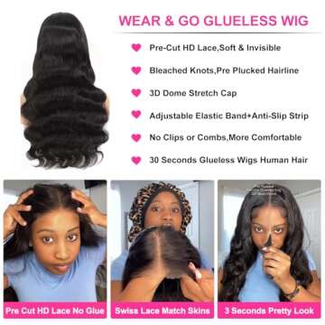 Uveous 26 Inch Glueless Wigs for Effortless Style