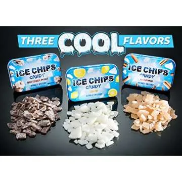 ICE CHIPS Xylitol Candy Tins 3 Pack - Sour Apple Delights