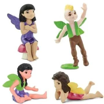 Safari Ltd. Friendly Fairies Super TOOB - 10 Adorable Fairy Figurines - Detailed Hand-Painted Toy Figures For Boys, Girls & Kids Ages 3+