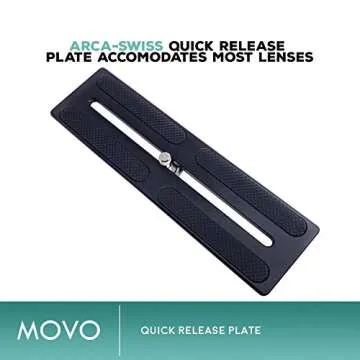 Movo GH700 Professional Gimbal DSLR Tripod Head with Arca-Swiss Quick-Release Plate - for Outdoor Bi...