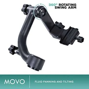 Movo GH700 Professional Gimbal DSLR Tripod Head with Arca-Swiss Quick-Release Plate - for Outdoor Bird/Wildlife Photography