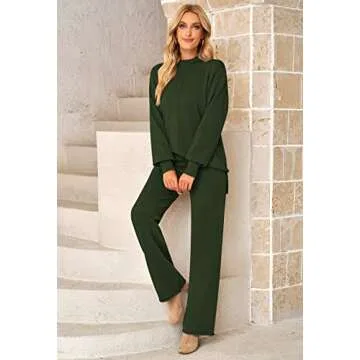 Cozy Two Piece Knit Sweater Set for Women - Stylish Comfort