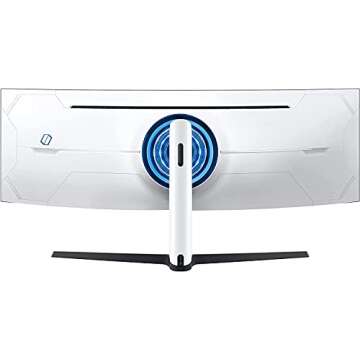 SAMSUNG 49" Odyssey Neo G9 Series G95NA 4K UHD Curved Gaming Monitor, 240Hz, 1ms, Mini LED Display, G-Sync and FreeSync Premium Pro, LS49AG952NNXZA, White & Black