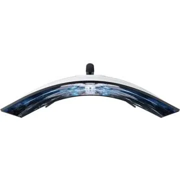 SAMSUNG 49" Odyssey Neo G9 Series G95NA 4K UHD Curved Gaming Monitor, 240Hz, 1ms, Mini LED Display, G-Sync and FreeSync Premium Pro, LS49AG952NNXZA, White & Black