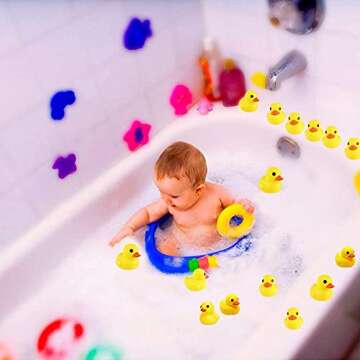 CICITOYWO Yellow Rubber Ducks for Kids - 10 Pack