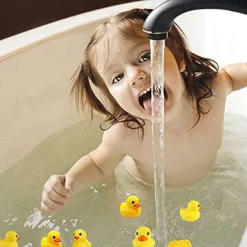 CICITOYWO Yellow Rubber Ducks for Kids - 10 Pack