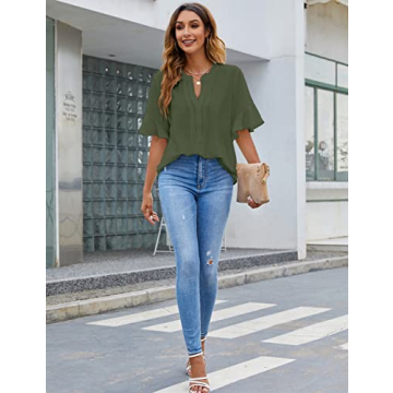 Stylish BMJL Women's Blouse with Ruffles