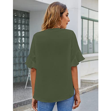Stylish BMJL Women's Blouse with Ruffles
