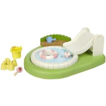 Calico Critters Baby Pool and Sandbox , Beige