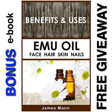 1# Emu Oil Pure 100% From Australia - For Hair Growth, Dry Skin, Nails, Wrinkles, Sunburns, Irritations, Scars, Acne, Stretch Marks, Burn Wounds, Piercings and Tattoos. Bottle (2 FL OZ) + Dropper.