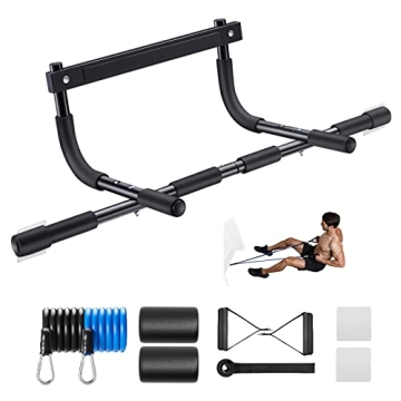 Ally Peaks Pull Up Bar for Doorway - Heavy Duty Steel, 440 lbs Limit for Upper Body Strength