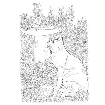 Creative Haven Lovable Cats and Dogs Coloring Book: Relax & Unwind with 31 Stress-Relieving Illustrations (Adult Coloring Books: Pets)