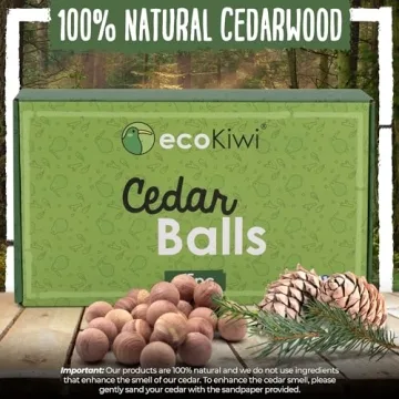 ecoKiwi Cedar Balls - Natural Freshness for Clothes Storage