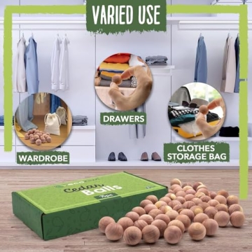 ecoKiwi Cedar Balls - Natural Freshness for Clothes Storage
