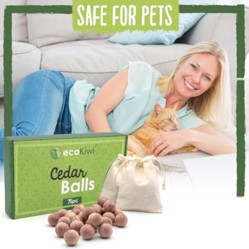 ecoKiwi Cedar Balls - Natural Freshness for Clothes Storage