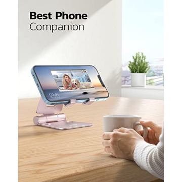 Nulaxy A4 Cell Phone Stand - Adjustable Desktop Holder