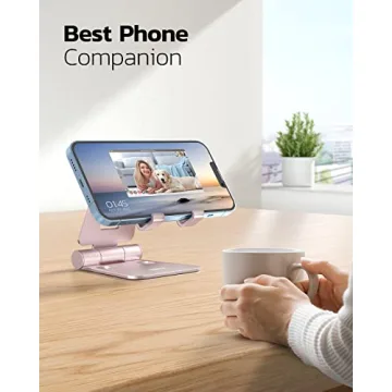 Nulaxy A4 Cell Phone Stand - Adjustable Desktop Holder