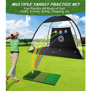 Premium 10x7ft Golf Practice Net - Perfect Christmas Gift