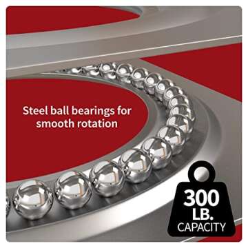 Lazy Susan Turntable Bearing 3.7-Inch Heavy-Duty