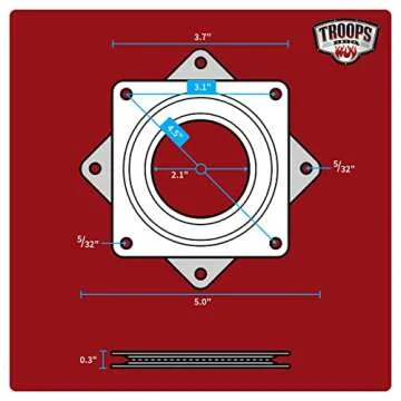 Lazy Susan Turntable Bearing 3.7-Inch Heavy-Duty
