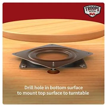Lazy Susan Turntable Bearing 3.7-Inch Heavy-Duty
