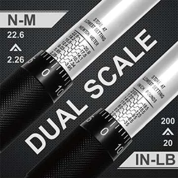 EPAuto 1/4 Inch Drive Click Torque Wrench for Precision