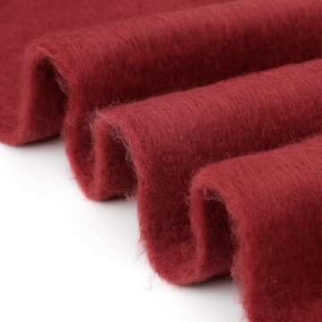 SUNDSGT Big Scarf Coloured Checked Oversized Scarf Tassel Soft Fall Winter Thick Scarf Warm Shawl Women (Dark Red)