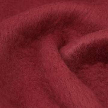 SUNDSGT Big Scarf Coloured Checked Oversized Scarf Tassel Soft Fall Winter Thick Scarf Warm Shawl Women (Dark Red)