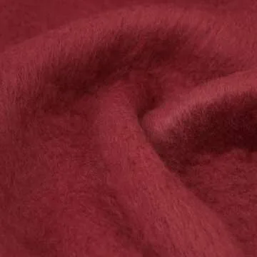 SUNDSGT Big Scarf Coloured Checked Oversized Scarf Tassel Soft Fall Winter Thick Scarf Warm Shawl Women (Dark Red)