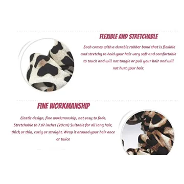 Leopard Print Hair Accessories Bundle Pack of 4
