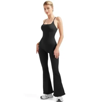 SUUKSESS Sexy Backless Ribbed Jumpsuit for Women
