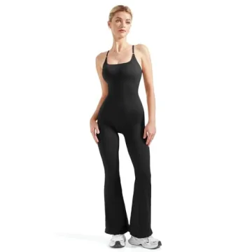 SUUKSESS Sexy Backless Ribbed Jumpsuit for Women