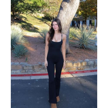 SUUKSESS Sexy Backless Ribbed Jumpsuit for Women