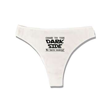 Stylish TooLoud Cookie Women's Thong Underwear - Medium White