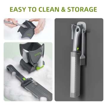 Fresh Meat Slicer, Thickness Adjustable, Stainless Steel Kitchen Cleaver Knife Set With Block, Manual Fresh Meat Cutter Jerky Slicer For Beef Pork, Cooking BBQ Hot Pot (Gray)