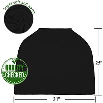 Nursing Cover for Baby Breastfeeding, Newborn Essentials Breathable Car Seat Covers up for Babies Boy Girl Infant Added Privacy for Carseat Canopy New Mom Must Haves Stuff Shower Gifts Registry Search