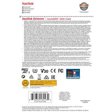 SanDisk 128GB Extreme for Mobile Gaming microSD UHS-I Card - C10, U3, V30, 4K, A2, Micro SD - SDSQXA1-128G-GN6GN