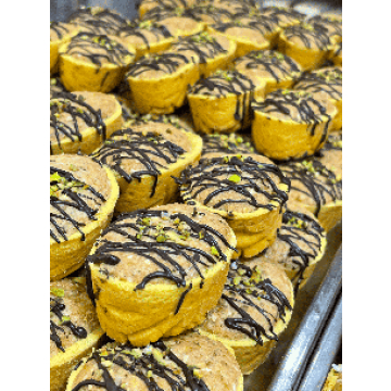 شیرینی مغزدار زعفرانی شکلاتی | خرید شیرینی مجلسی خوش‌ع...