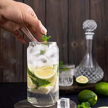 16 oz Beer Can Glasses - Stylish & Reusable Drinkware