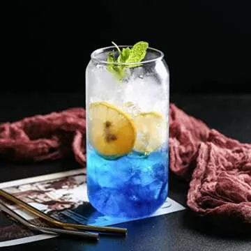 16 oz Beer Can Glasses - Stylish & Reusable Drinkware