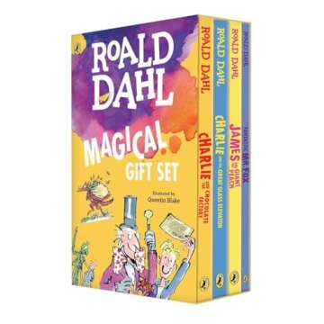 Roald Dahl Magical Gift Boxed Set (4 Books): Charlie and the Chocolate Factory, James and the Giant ...