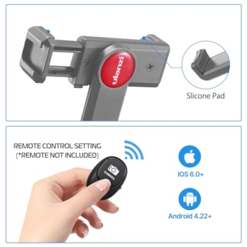 ULANZI Phone Tripod Mount with Cold Shoe and Adjustable Holder