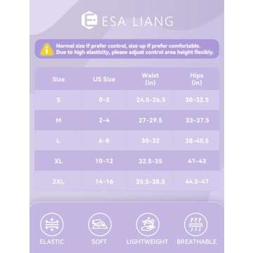 Esa Liang Tummy Control Shapewear Shorts for Women