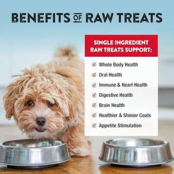 Northwest Naturals Raw Rewards Freeze-Dried Beef Heart Treats for Dogs and Cats - Bite-Sized Pieces - Healthy, 1 Ingredient, Human Grade Ingredients, All Natural - 3 Oz